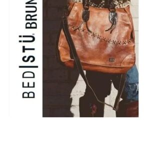 Bedstu tan distressed Bruna shoulder and crossbody bag